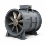 GTM AXD Series Duct Mounted Axial Fan 3 Phase 50Hz